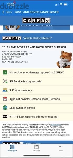 Range rover sport V8 2018 clean carfax التسجيل مجانى 11