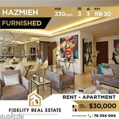 Furnished apartment for rent in Hazmieh RB30