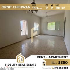 Apartment for rent in Qornet Chehwan RB32