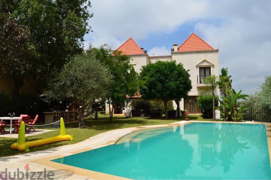 L15259- Villa with An Amazing Garden and Pool For Rent In Beit Chabeb 5