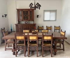 Solid Wood Dining Table Set 0