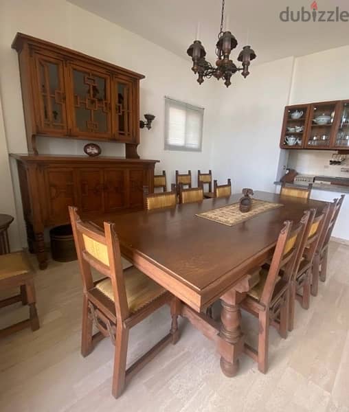 Solid Wood Dining Table Set 1