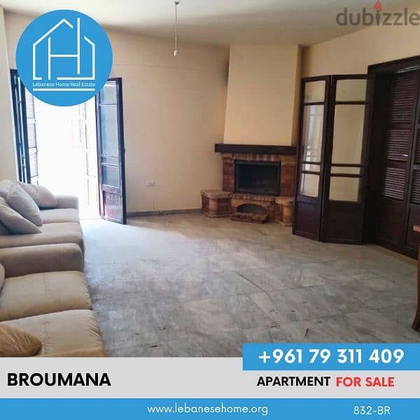 شقة للبيع في برمانا مع منظر بحر Apartment for sale broumana Lebanon 2