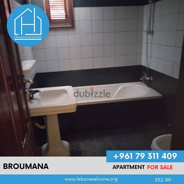 شقة للبيع في برمانا مع منظر بحر Apartment for sale broumana Lebanon 4