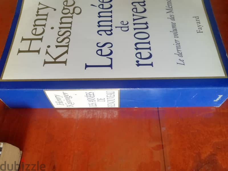 "les annees de renouveau" livre par Henry Kissinger 1