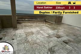 Haret Sakher 230m2 | Duplex | Semi Furnished | Luxury | Sea View | IV 0