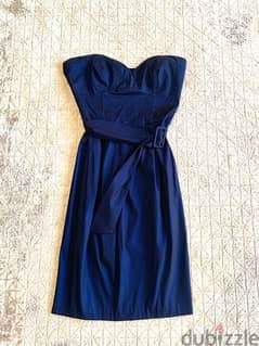 CUE navy blue dress with belt