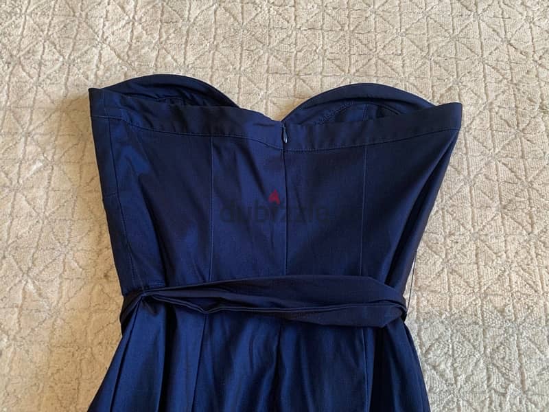 CUE navy blue dress with belt 7