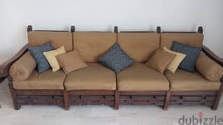 Solid Wood Sofa Set 0