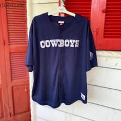 MITCHELL & NESS Cowboys Super Bowl Oversized Shirt. 0