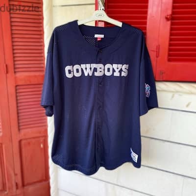 MITCHELL & NESS Cowboys Super Bowl Oversized Shirt.