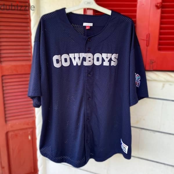 MITCHELL & NESS Cowboys Super Bowl Oversized Shirt. 1