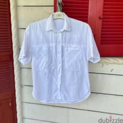 NADINE H. Vintage White Shirt. 0
