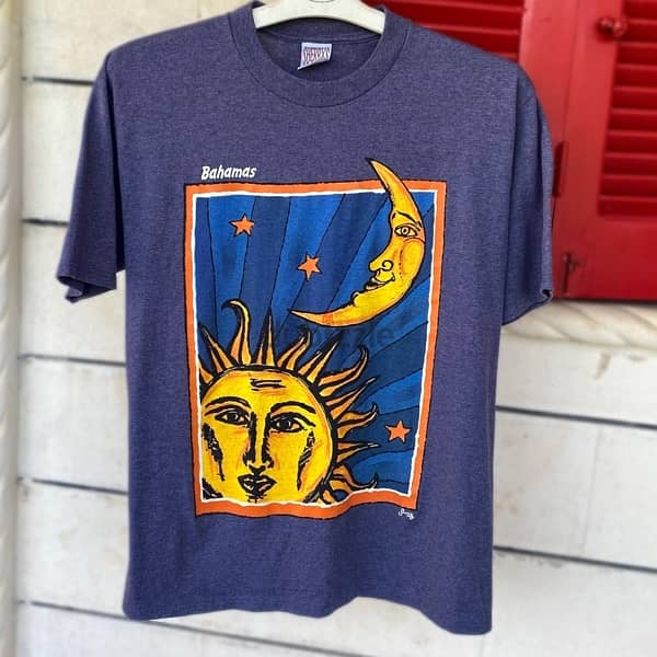 SHERRY’S BEST “Bahamas” Sun & Moon T-Shirt. 1