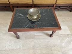 Solid Wood & Onyx Coffee Table 0