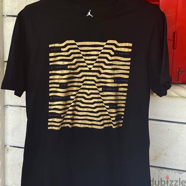 JORDAN Black & Gold T-Shirt. 1