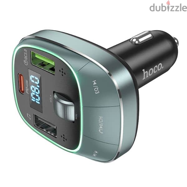 Hoco E76 Pole PD30W + QC3.0 Car Bluetooth FM Transmitter 2