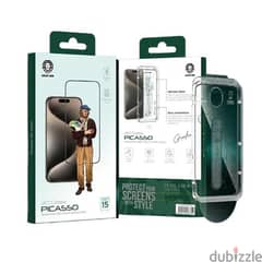 Green Lion Picasso 3D Glass for iPhone 15 Pro Max / 15 Pro. 0