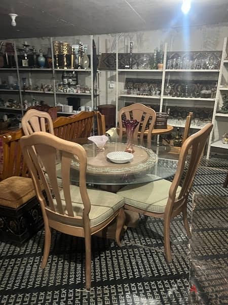solid wood dining table with 4 chairs 0