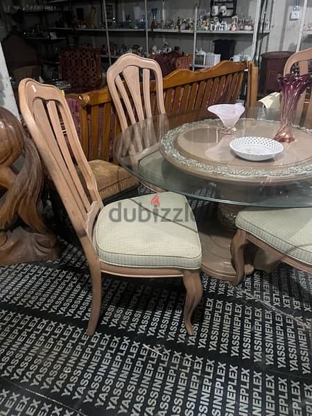 solid wood dining table with 4 chairs 4