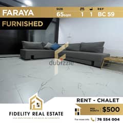 Chalet for rent in Faraya BC59