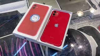 Used Open Box Iphone 11 256gb Red Battery health 95%  1 year warranty 0