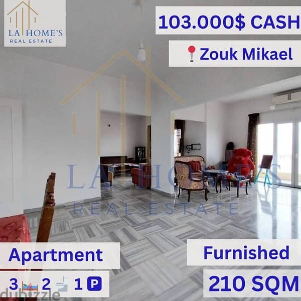 apartment for sale located in zouk mikael شقة للبيع في محلة زوق مكايل 4