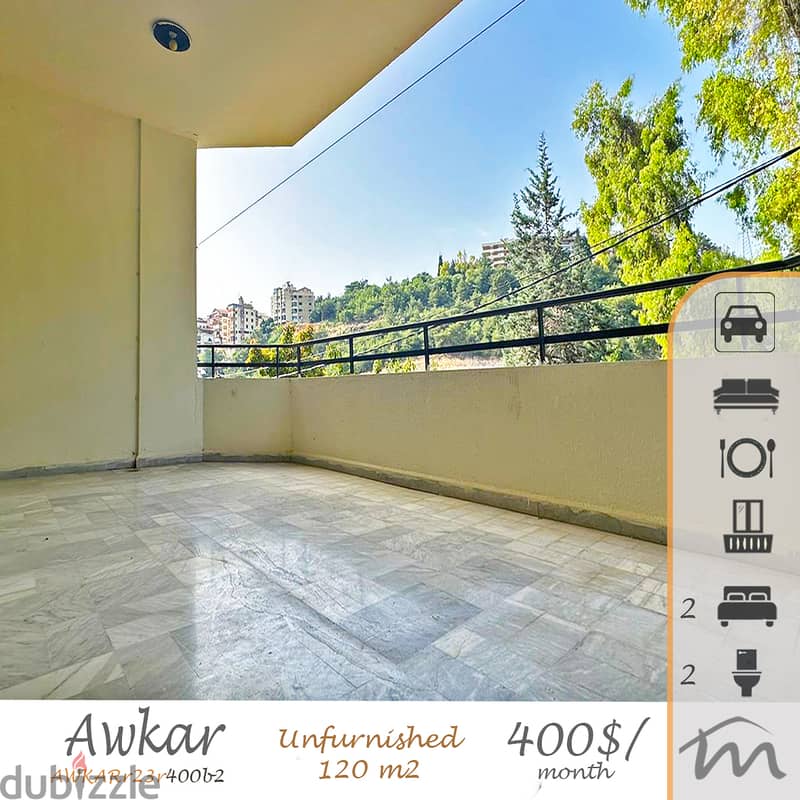 Awkar | 2 Bedrooms Apartment | Huge Balcony | Open View | Catchy Deal 0