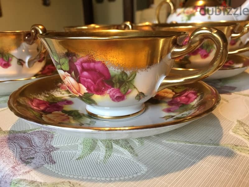 Porcelain tea ,coffee & dessert طقم بورسلين شاي (١٢) وقهوة (٦)وص. ضيافة 6