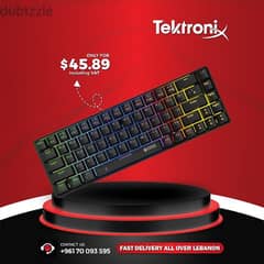 Porodo Gaming Keyboard Mechanical with Wired and Wireless 0