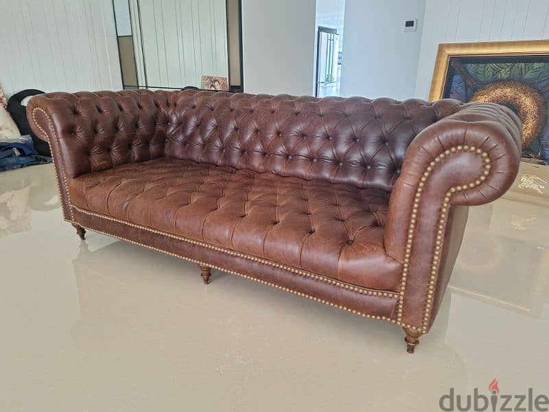 sofa chesterfield buffalo original England tree seaters 1