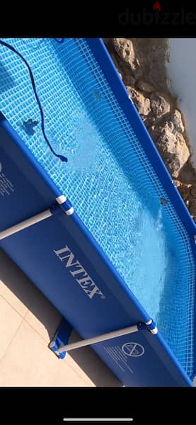 intex pool 2.60x1.60x65 with filter and cover 2