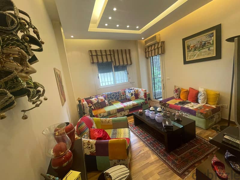 One Floor Apartment for Sale in Rabieh/Sea View/Terrace/Garden 7
