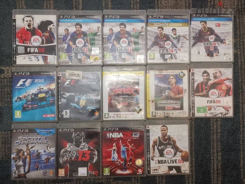 Ps3, ps4 and ps5 games used + ps3 consoles 13