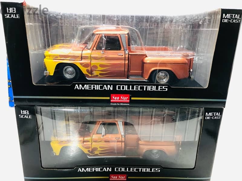 1/18 diecast Chevrolet C-10 1965 Lowrider Pickup Metallic ORANGE 1