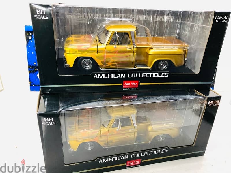 1/18 diecast Chevrolet C-10 1965 Pickup Lowrider Metallic YELLOW 1