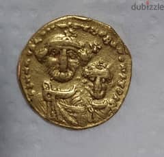 Gold Byzantine Coin Solidius for Emperor Heracalius year 616 AD 4.3 gr