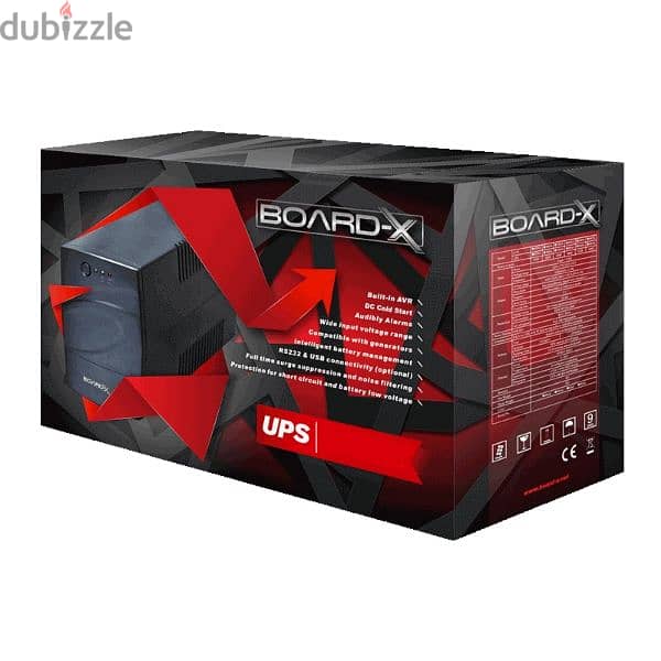 BOARD-X UPS Offline 850VA 360W Internal Battery 12V - 7AH 1