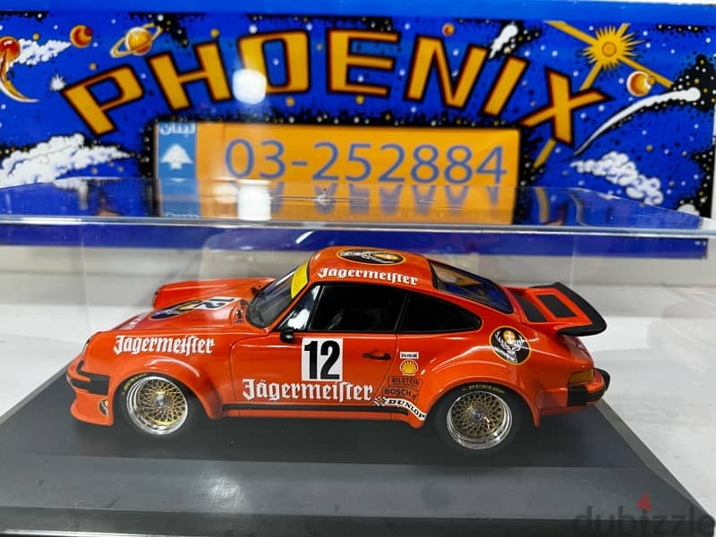 1/18 diecast Porsche 934  1976 #12 (LIMITED 750 PIECES) Jägermeister 1