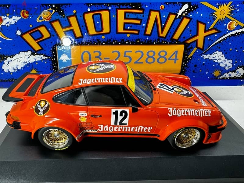 1/18 diecast Porsche 934  1976 #12 (LIMITED 750 PIECES) Jägermeister 2