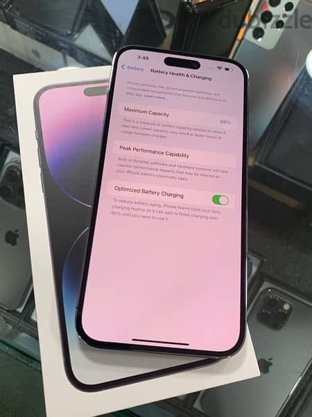 iphone 14 pro max 128gb deep purple used like new 8