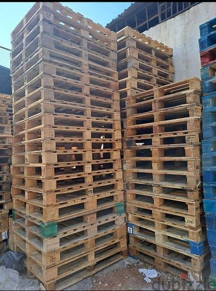 طبالي خشب Wooden pallets بيع شراء ديكور شحن استيراد تصديرغذائية مستودع 2