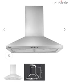 Midea Hood 60cm Chimney Stainless.