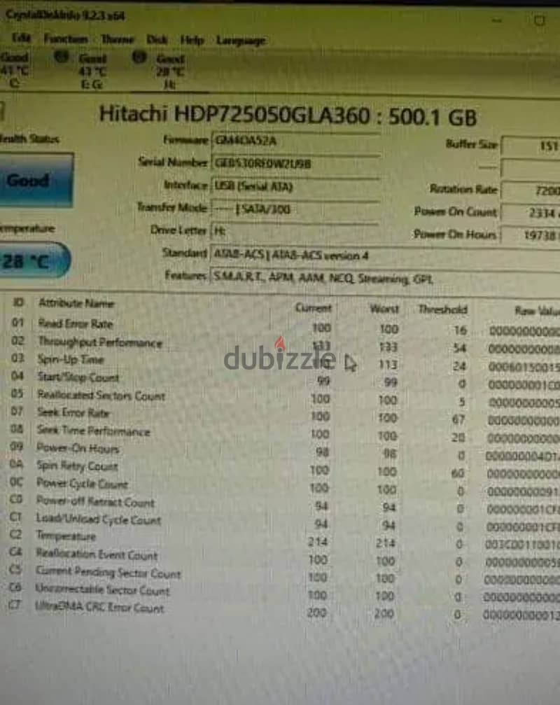 Hitachi HDD 500GB for desktop PC (Final Price) 2