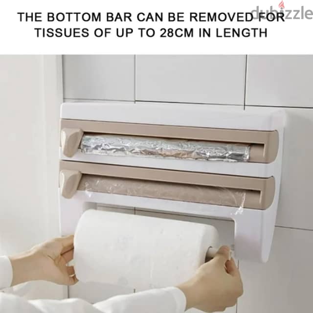 Paper Towel Dispenser 4-in-1 Foil Wrap Dispenser 3