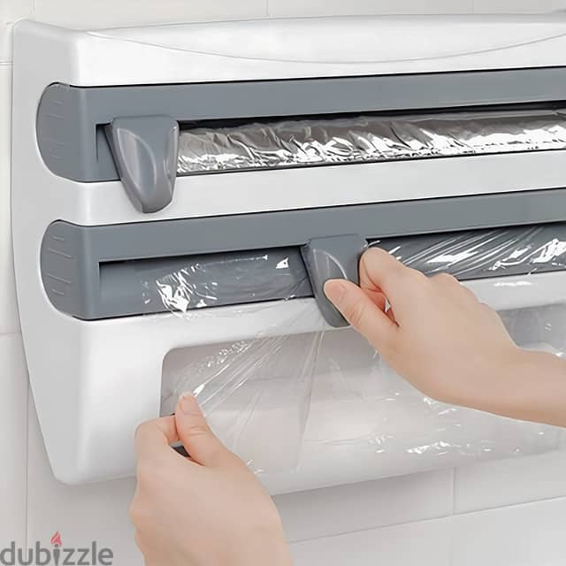 Paper Towel Dispenser 4-in-1 Foil Wrap Dispenser 4