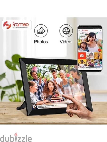 FRAMEO Wifi Digital Picture Frame 8 inch 4