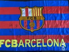 Barcelona Signed Flag 0