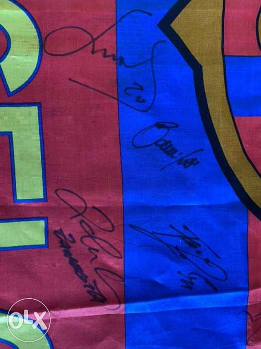 Barcelona Signed Flag 3