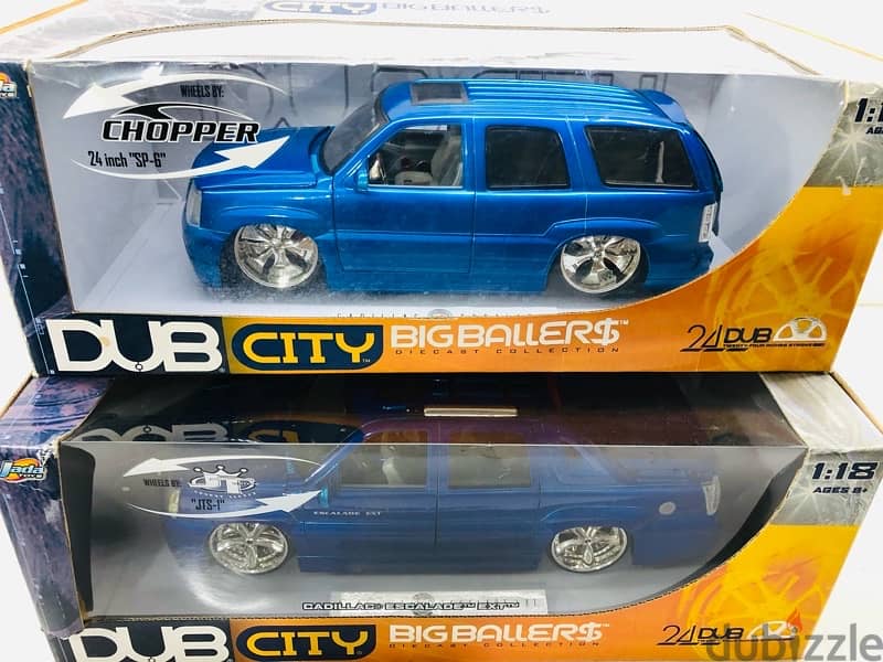 1/18 diecast Cadillac Escalade EXT.  (DUB CITY) RARE 14